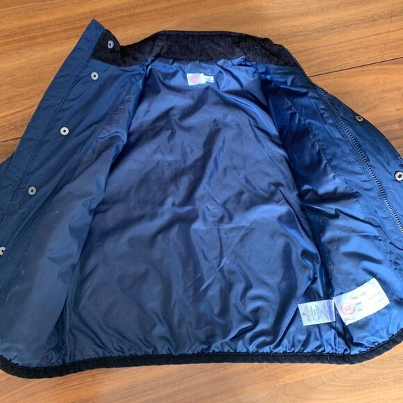 Wonder Nation kids spring jacket, EUC, sz 6-7, navy, insulated, boy or girl - Picture 3 of 8